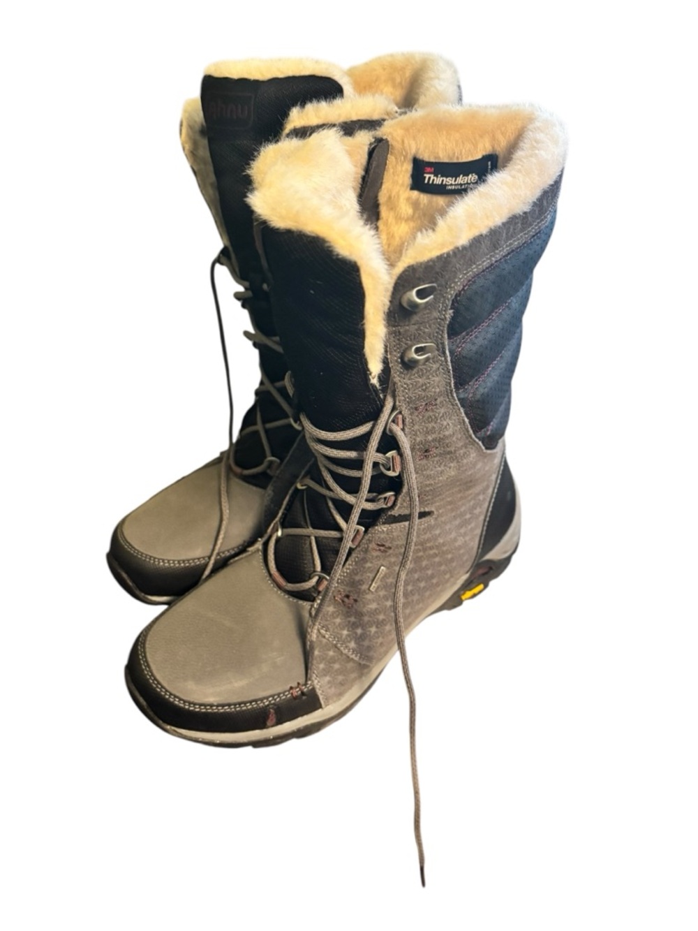 Ahnu Boots Women’s Size 9 Northridge Tall Waterproof Winter Boots Zip Sides